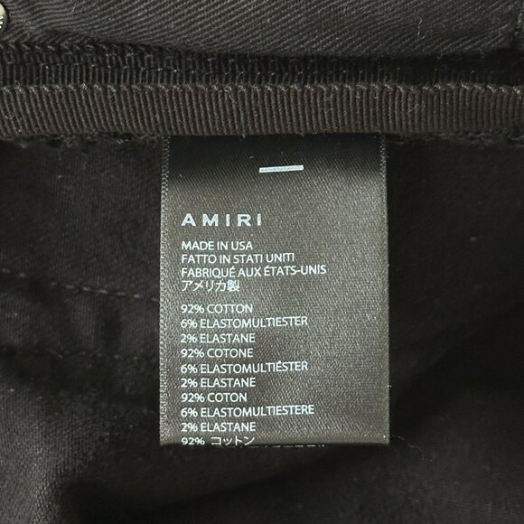 Amiri Broken Black Distressed Jeans - Picture 4 of 4